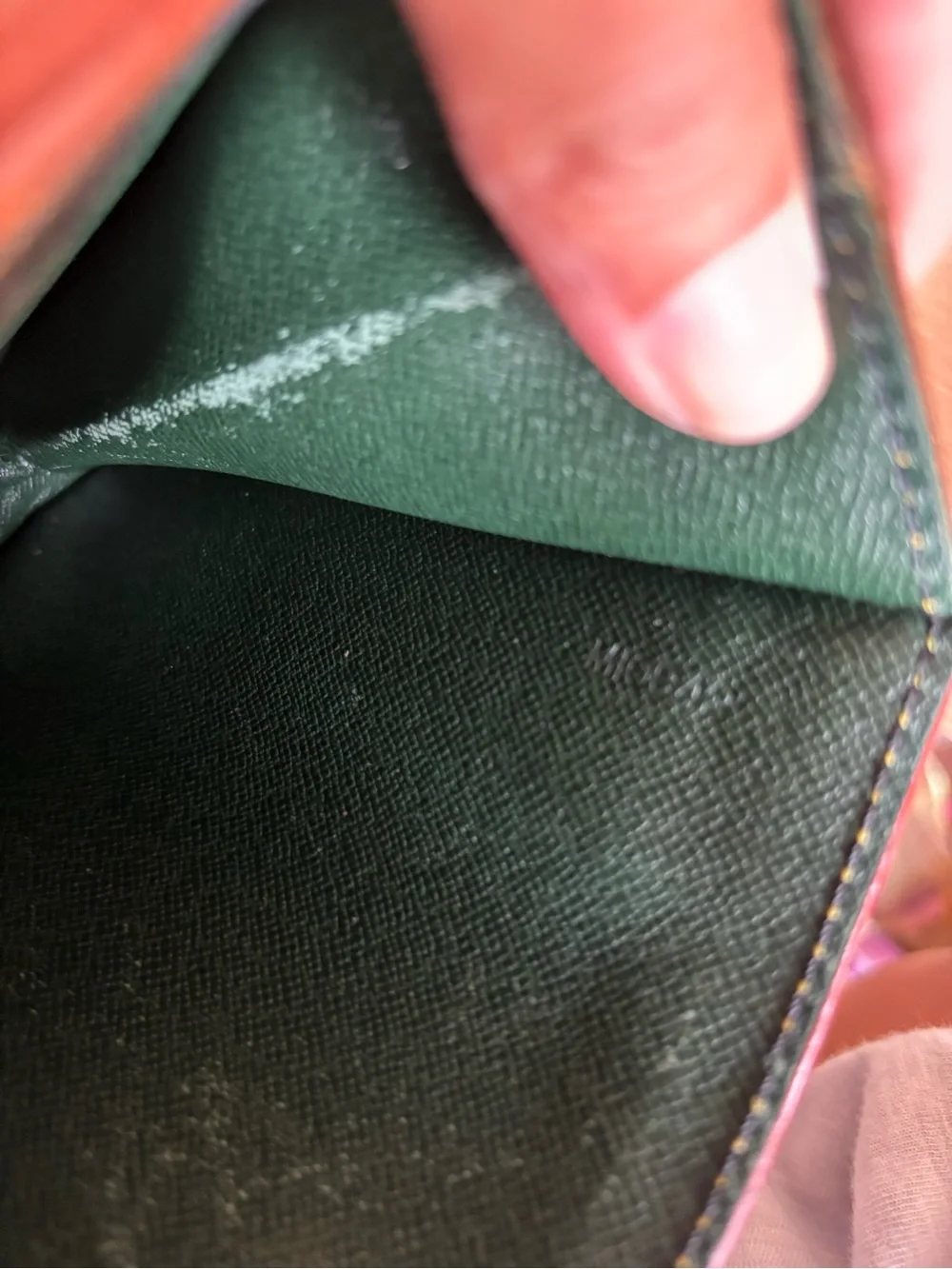 Louis Vuitton Tan Epi Leather Men's Pouch with Gold-Tone Lock